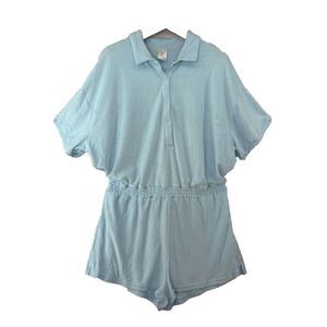 NWT Offline by Aerie‎ Women’s Summer Lights Light Blue Terry Romper Size XXL